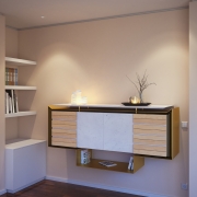 Bar wall console